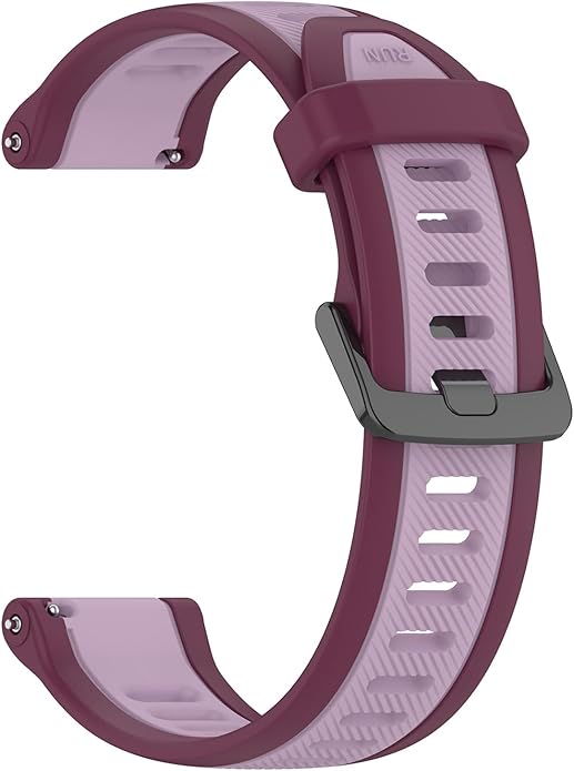 Compatible with Garmin Forerunner 165 Watch Band, 20mm Width Silicone Replacement Bands for Garmin