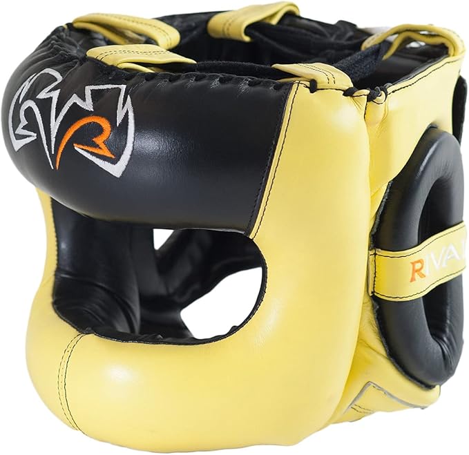 RIVAL Boxing RHGFS3 Face-Saver Sparring Headgear - Wide Eye Opening, Premium Leather, and