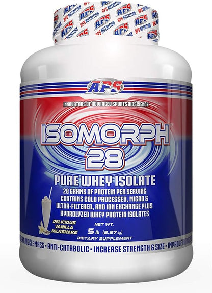 APS Nutrition Isomorph 28 Protein Powder | Pure Whey Isolate | Cold Pressed, Ultra- Filtered, & Ion
