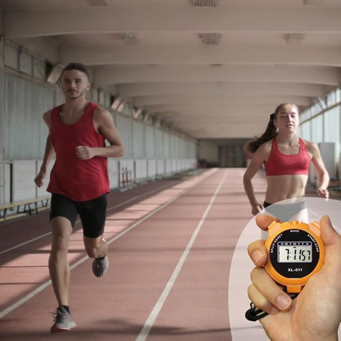 16-Pack Multi-Function Electronic Digital Sport Stopwatch Timer, Large Display with Date Time and