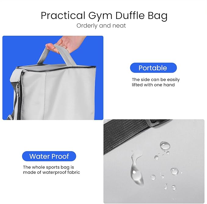 C&F BOGMOST Small Gym Bag for Women & Men,Small Lightweight Duffel Bag Carry On Bags Mini Duffel