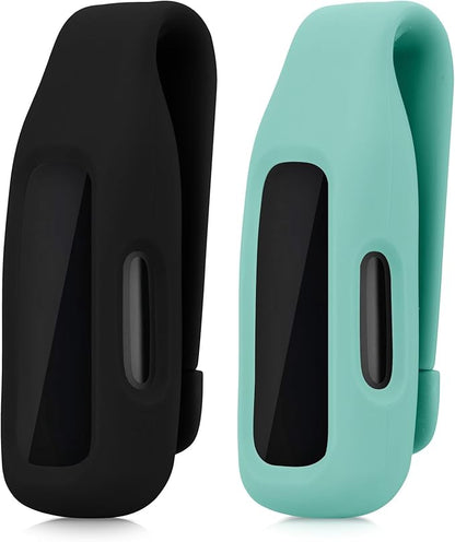 kwmobile 2X Clip Holders Compatible with Fitbit Inspire 3 / Inspire 2 / Ace 3 - Clip-On Holder