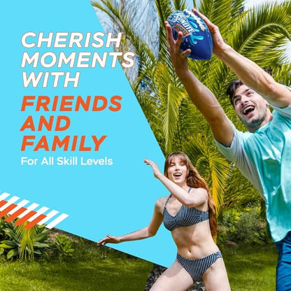 Sunlite Sports Waterproof Football for Lawn Backyard Pool Beach Lake Park Water Toy, Outdoor Play