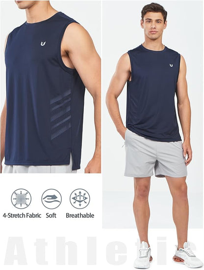 NORTHYARD Men's Athletic Workout Tank Top Running Gym Sleeveless Shirts Quick Dry Lightweight