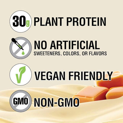 Lean Body Ready-to-Drink, Plant-Based Vegan Vanilla Caramel Protein Shake, 30g Protein, No