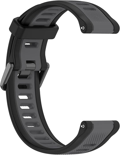 Compatible with Garmin Forerunner 165 Watch Band, 20mm Width Silicone Replacement Bands for Garmin