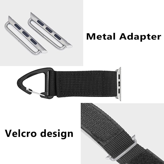 Tactical Duty Belt Keychain Compatible with Apple Watch 38mm 40mm 41mm 42mm 44mm 45mm 46mm 49mm