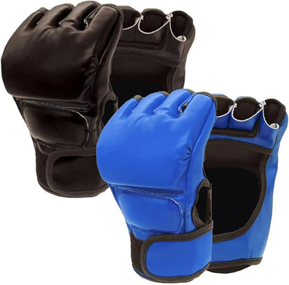 2 Pairs Boxing Gloves Kickboxing Gloves for Men Women Beginner Professional Shockproof Leather