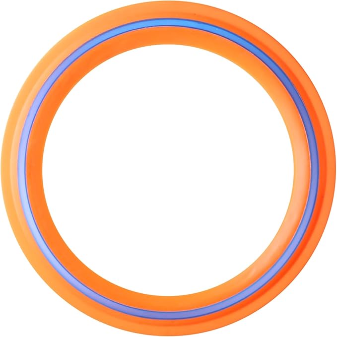 JEEFUD Flying Disc for Kids Adults 11 inch Flying Ring, 2 Pack Beach Backyard Sports Play Soft