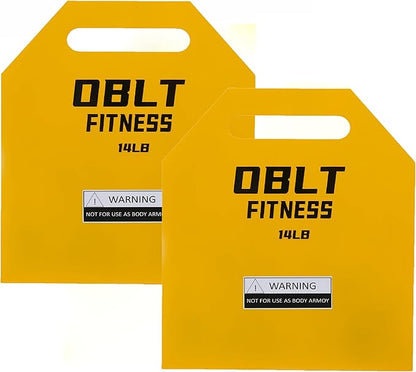 OBLT Weight Vest Plates for Full-Body Strength Training-5.5/9.3/14/19 LBS Suitable Crossfit,Outside