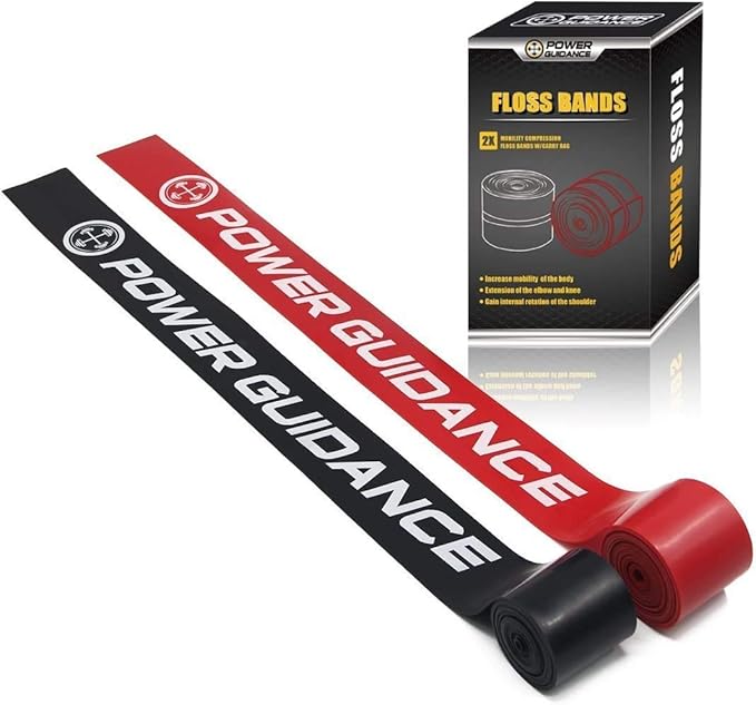 POWER GUIDANCE Muscle Floss Bands - Compression Bands - Mobility & Recovery Bands - for Improving