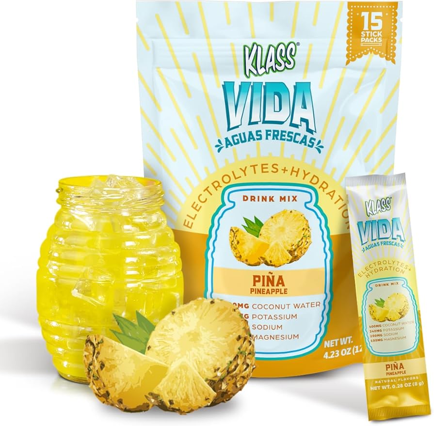 Electrolyte Drink Mix – Pineapple Agua Fresca Flavor | Sugar-Free Hydration Powder with Coconut