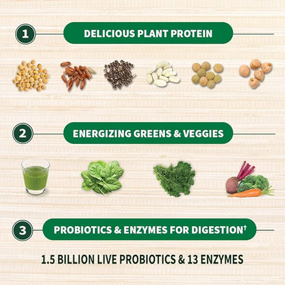 Garden of Life Raw Organic Protein & Greens Vanilla - Vegan Protein Powder for Women and Men, Plant