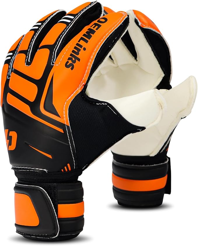 Youth&Adult Goalie Goalkeeper Gloves with Finger Protection Breathable Soccer Gloves with Strong