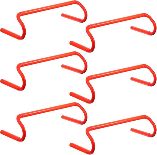 6 Pack Agility Speed Training Hurdles- 6" Detachable Agility Training Hurdles- Sports Practice