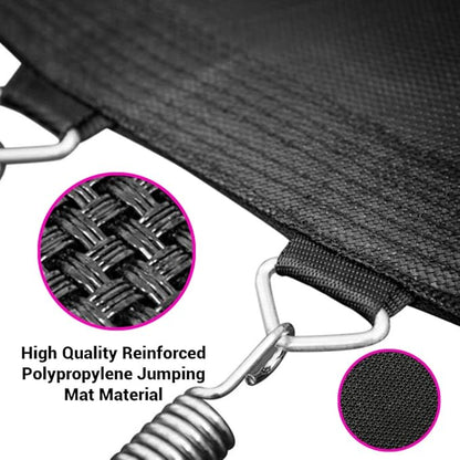 SereneLife 10ft Outdoor Trampoline with Safety Net Enclosure - Large Backyard Trampoline for Kids