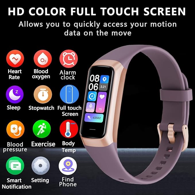 Fitness Tracker with 24/7 Heart Rate Blood Oxygen Sleep Monitor,Activity Tracker with 1.1" AMOLED