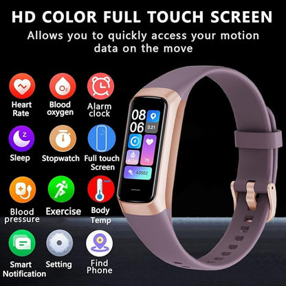 Fitness Tracker with 24/7 Heart Rate Blood Oxygen Sleep Monitor,Activity Tracker with 1.1" AMOLED