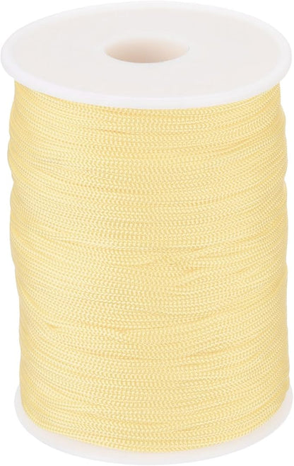 MECCANIXITY 1/12 Inch Polypropylene Rope Braided Ropes, 328ft Nylon Rope Hollow Utility Cord for