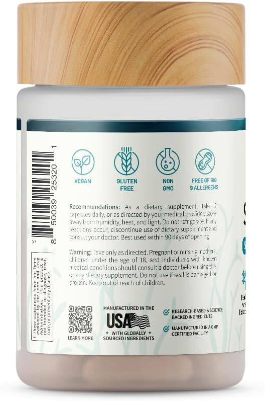 Snap Supplements Irish Sea Moss Capsules with Bladderwrack, Burdock Root & Iodine ??Supports