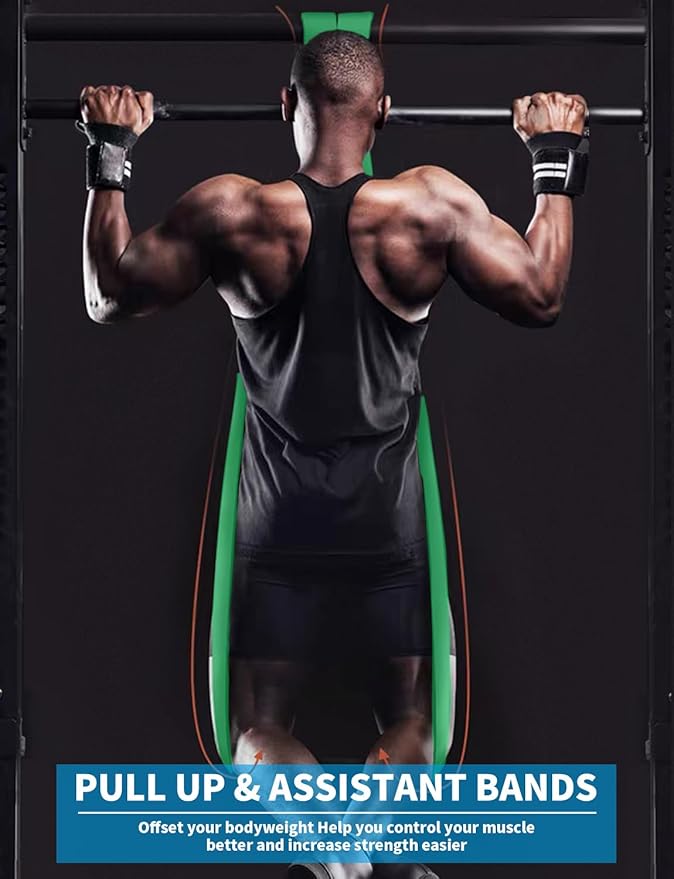 Pull Up Bands, Resistance Bands, Pull Up Assistance Bands Set for Men & Women, Exercise Workout