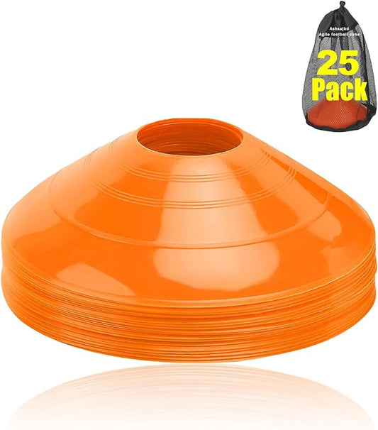 Ashsajkd(Set of 25/50/100 - Agility Soccer Cones with Carry Bag and for ï¼?Football Cones for