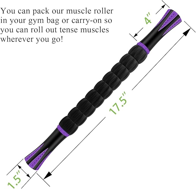 Muscle Roller, Massage Roller Stick for Athletes, Help Reducing Muscle Soreness Cramping Tightness