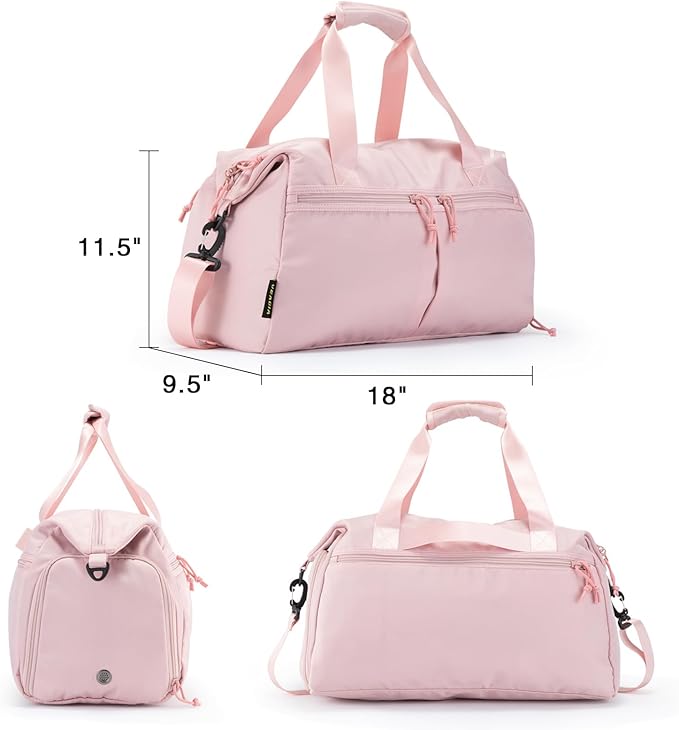 Weekender Duffel Bag with Shoe Compartment And Wet Pocket-Luggage Everyday Overnight Bag for Men