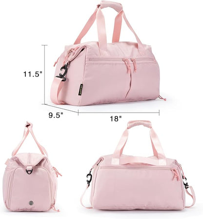 Weekender Duffel Bag with Shoe Compartment And Wet Pocket-Luggage Everyday Overnight Bag for Men