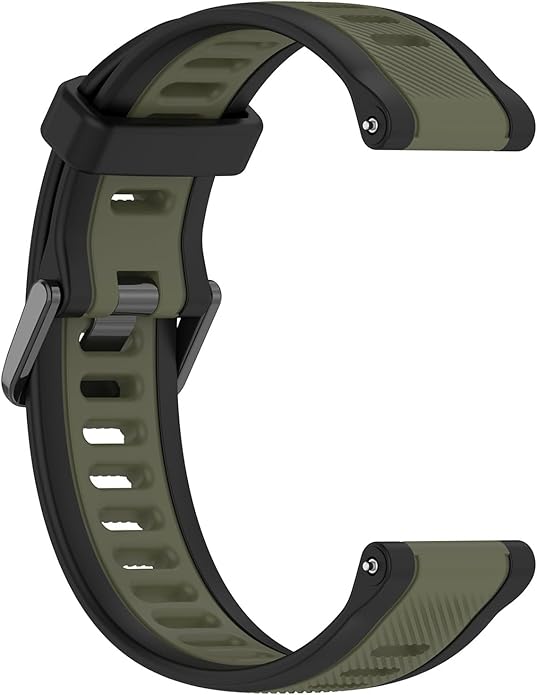 Compatible with Garmin Forerunner 165 Watch Band, 20mm Width Silicone Replacement Bands for Garmin