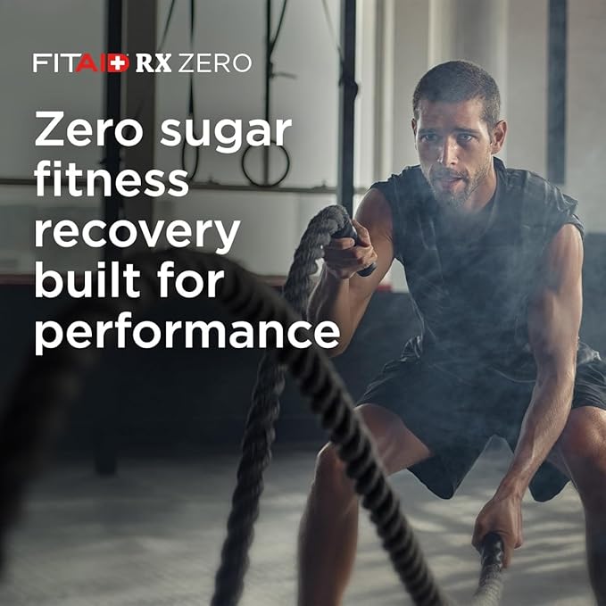 FITAID RX Zero Sugar, Encapsulated Creatine, Workout Recovery Drink, All-In-One Blend, BCAAs