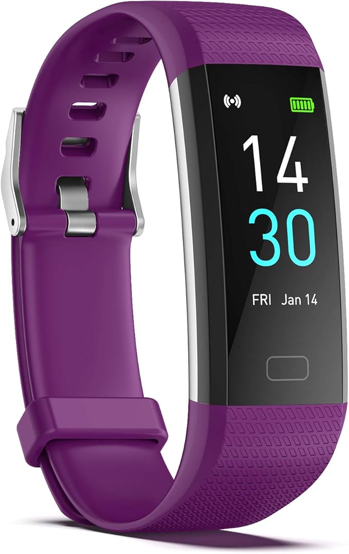 ENGERWALL Fitness Tracker with Step Counter/Calories/Stopwatch, Activity Tracker with Heart Rate