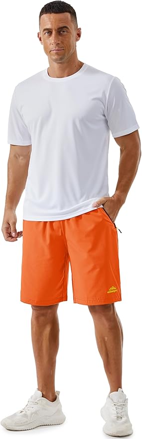 TACVASEN Men's Running Athletic Shorts 9" Quick Dry Workout Gym Shorts Lightweight Summer Shorts 3