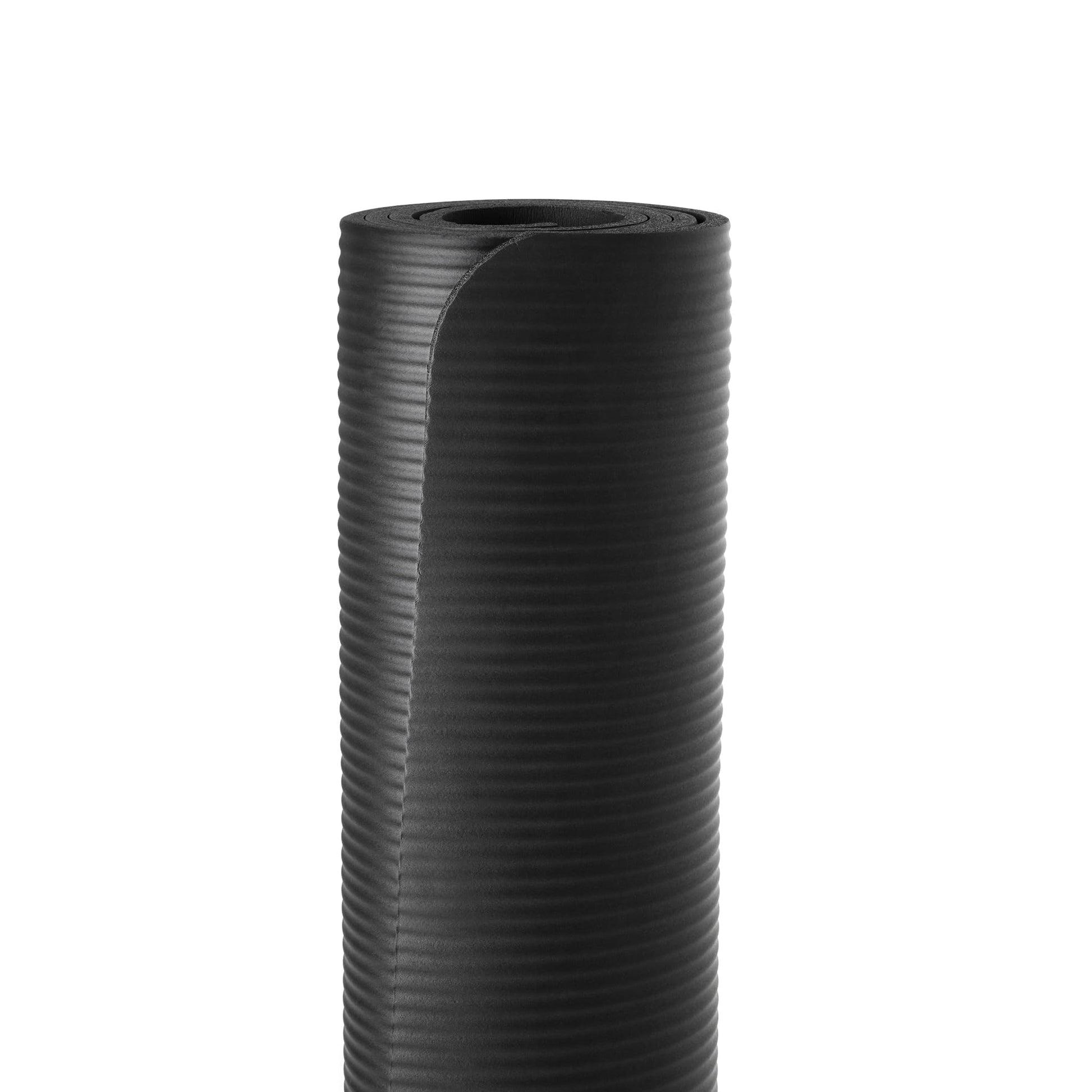 Amazon Basics 1/2 Inch Extra Thick Exercise Yoga Mat with Carrying Strap for Home Workouts and