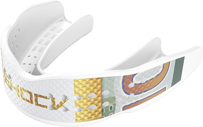Shock Doctor Sports Mouth Guard, Breathable Low Profile Custom Fit, Basketball, Football, Lacrosse