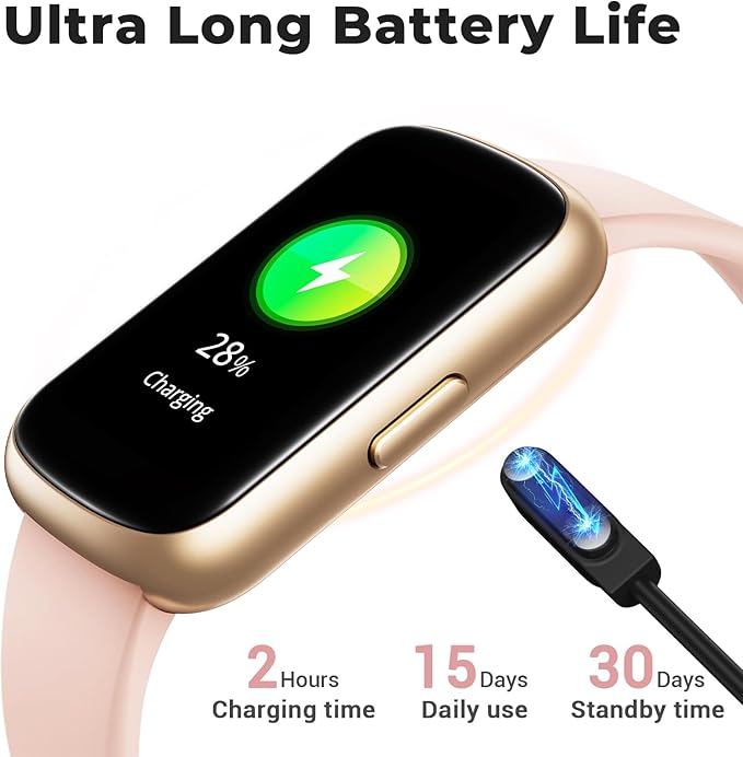 Fitness Tracker Smart Watch, 1.47" Full Touch Health Tracker with 24/7 Heart Rate & Blood Oxygen