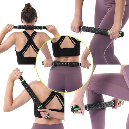 Muscle Roller Stick for Athletes - Deep Tissue Fascia Blaster & Roller Massager for Myofascial Pain