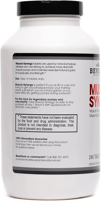 Beverly International Muscle Synergy 240 TABS (15 Servings) Clinically Dosed Ingredients - HMB