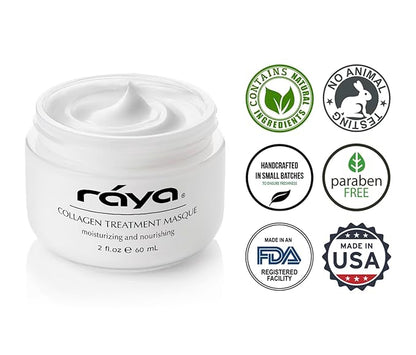Raya Collagen Treatment Masque (604) | Nourishing Facial Treatment Mask for Combination, Dry