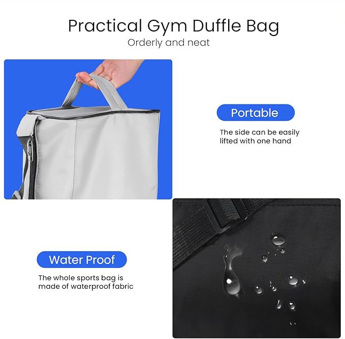 C&F BOGMOST Small Gym Bag for Women & Men,Small Lightweight Duffel Bag Carry On Bags Mini Duffel