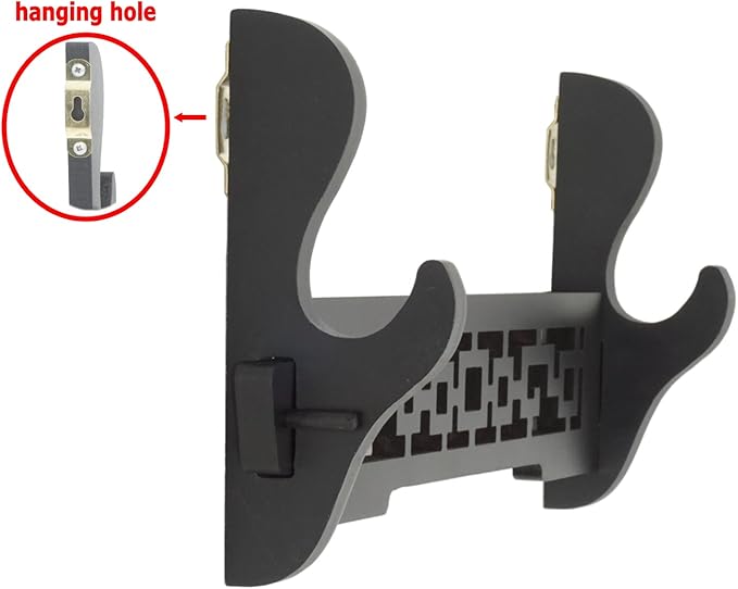 Eforlife Sword Holder Wall Mount Samurai Sword Katana Wakizashi Display Holder Stand Bracket Hanger