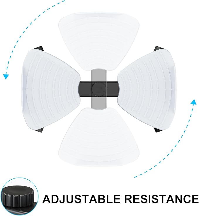 Waist Twister Ab Machine, 300 lbs Capacity Exercise Twist Board with Resistance Bands, Core Trainer