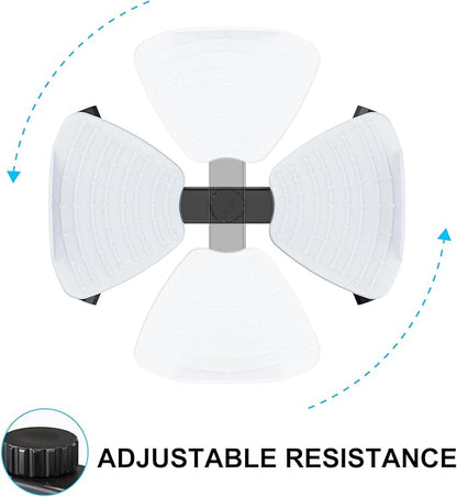 Waist Twister Ab Machine, 300 lbs Capacity Exercise Twist Board with Resistance Bands, Core Trainer