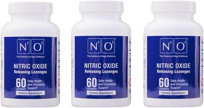 Nitric Oxide Lozenges for Heart Health Support - Dietary Supplement for Blood Flow, Oxygenation and