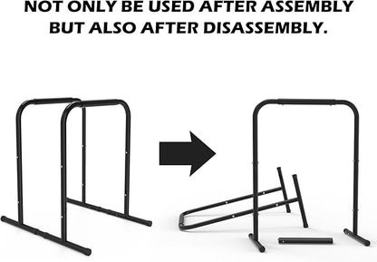 leikefitness Pull Up Dip Station Strength Training Dip Stands Station Tricep Dips Push-Ups For Home