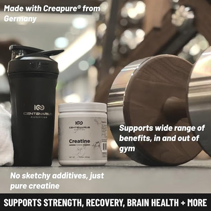 Centenarius Nutrition Creapure® Creatine Monohydrate Powder Supplement - Creatine for Women and Men