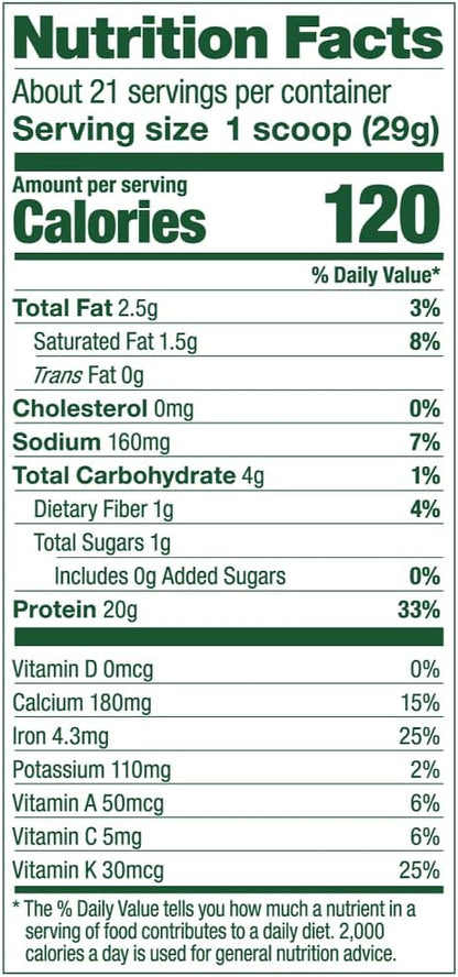 Vega Protein and Greens Protein Powder, Berry - 20g Plant Based Protein Plus Veggies, Vegan, Non