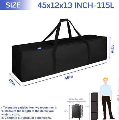 INFANZIA 45inch Sports Duffel Travel Bag, 115L Extra Large Duffel Luggage Bag with Upgrade Zipper
