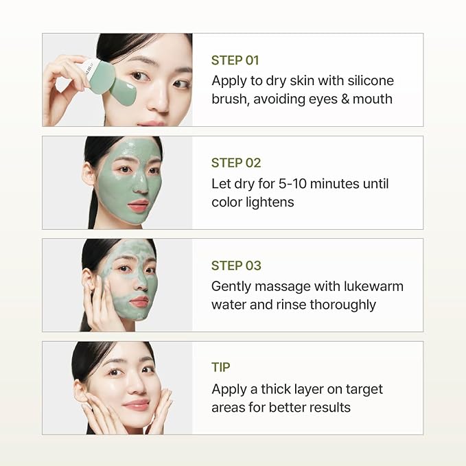 SU:M Micro-Active Super Matcha Pore Mask Pack (3.38fl oz) - Pore refining, oil control, exfoliating