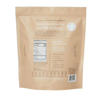 Be Well by Kelly Chai Grass-Fed Beef Protein Powder, 23G of Protein & 1G of Carbs (3 Ingredients